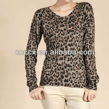 Jersey de mujer con estampado de leopardo de primavera 13STC5237 2014